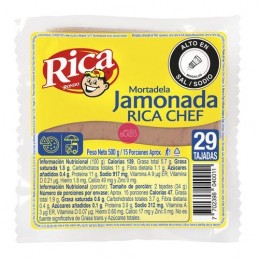 MORTADELA JAMONADA RICA 500 GR