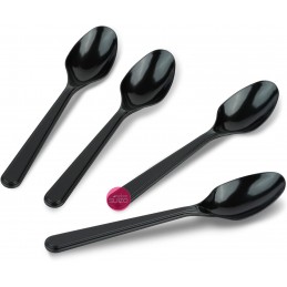 CUCHARAS PLASTICAS NEGRAS X...