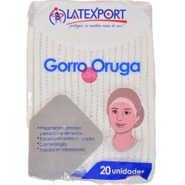 GORRO ORUGA 12 G BLANCO 20UN