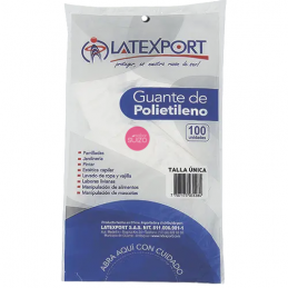 GUANTE POLIE DISPEN X 100UN