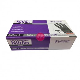 GUANTE NITRI NEGRO TL C6...