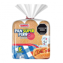 PAN PERRO X 6 BIMBO
