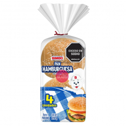 PAN HAMB 4 X 15 UND BIMBO
