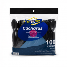 CUCHARAS PLASTICAS CHEF X 100