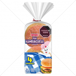 PAN HAMB 4 X 15 UND BIMBO
