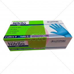 GUANTE NITRILO EXA AZUL TS...