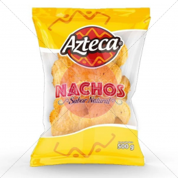 NACHOS REDONDOS 500GR AZTECA